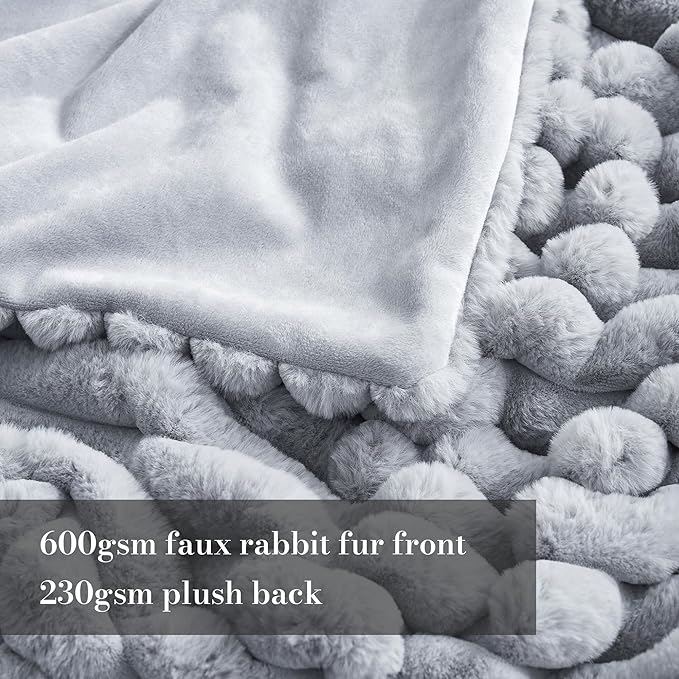 Amélie Home Faux Fur Throw Blanket - Image 4