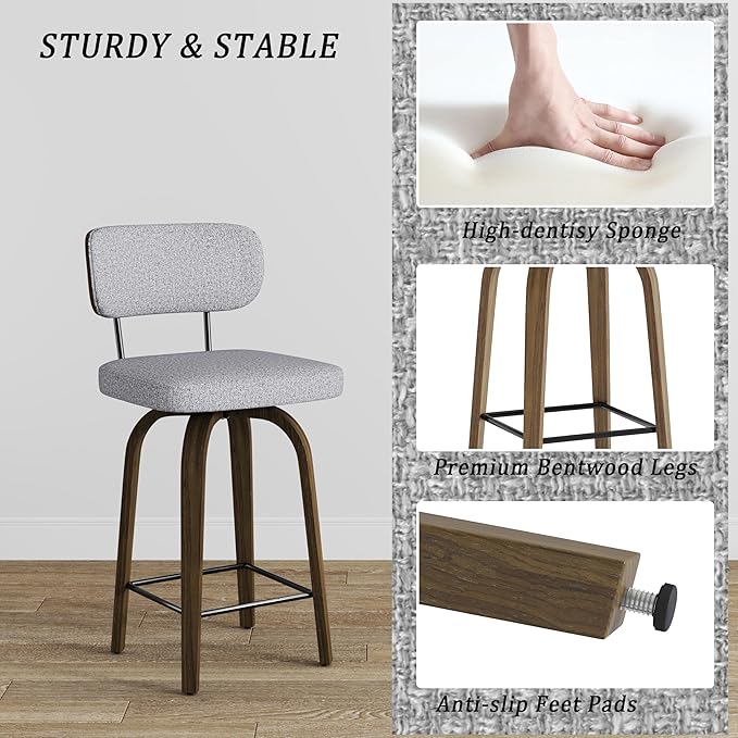 Swivel Counter Height Bar Stools - Image 6