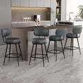 Counter Height Bar Stools, Faux Leather Kitchen Counter Stools by ErdoruLiving