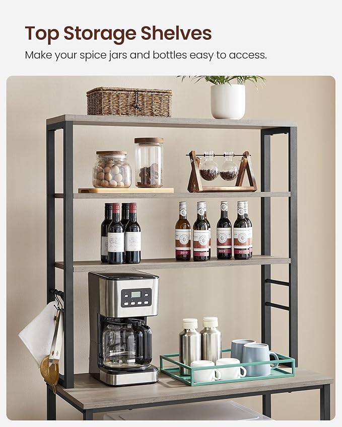 VASAGLE Coffee Bar, 31.5 Inches Baker's Rack - Image 6