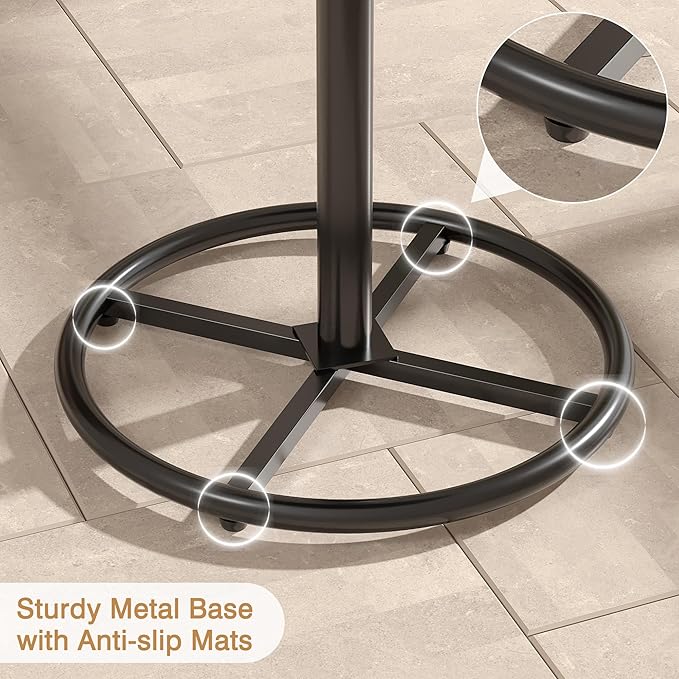 VECELO 36” High Top Bar Table, Sturdy Frame - Image 6