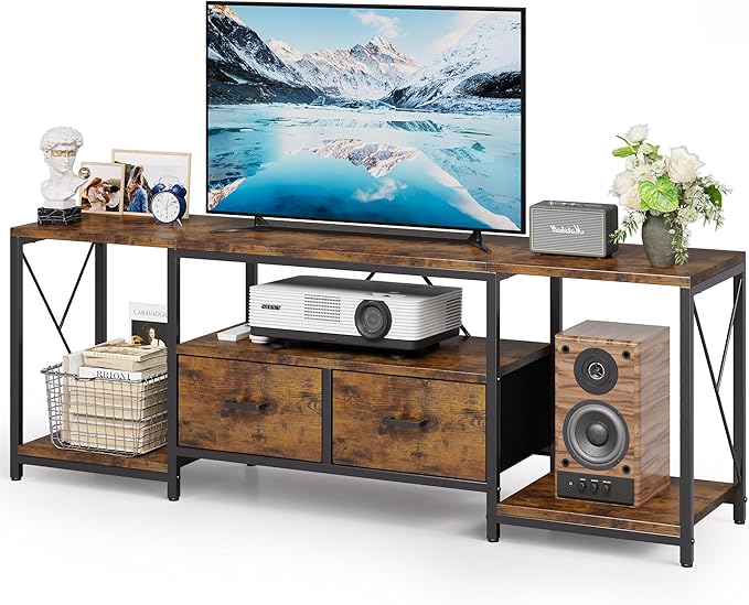 Homeiju TV Stand for TVs up to 75 Inch, Entertainment Center by Homeiju