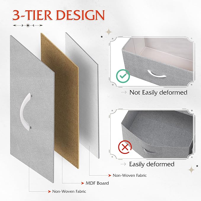 WLIVE 9-Drawer Dresser, Fabric Storage Tower - Image 5