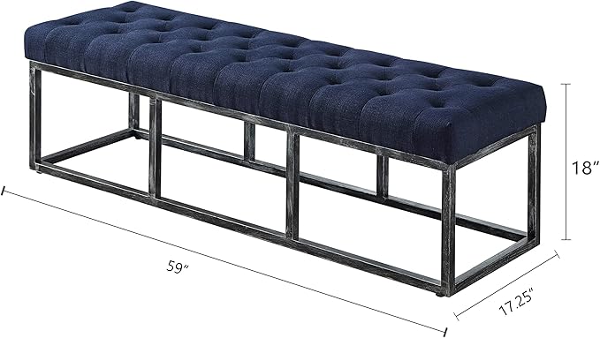24KF Upholstered Tufted Long Bench Seats - Image 2