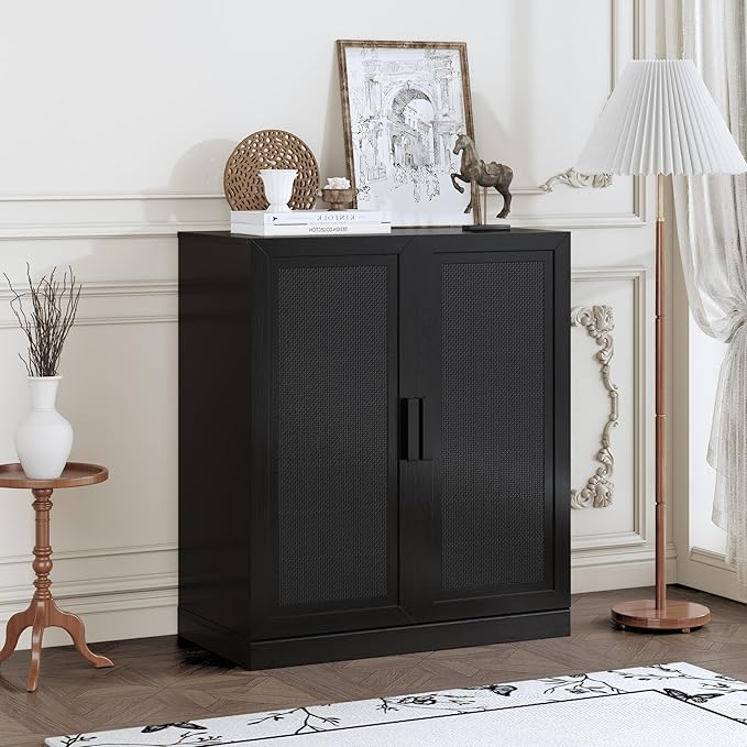 Buffet Cabinet, 2-Doors Sideboard Cabinet by Casaphoria