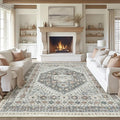 zesthome 8x10 Area Rugs for Living Room, Non-Slip Backing Washable Rugs by Zesthome