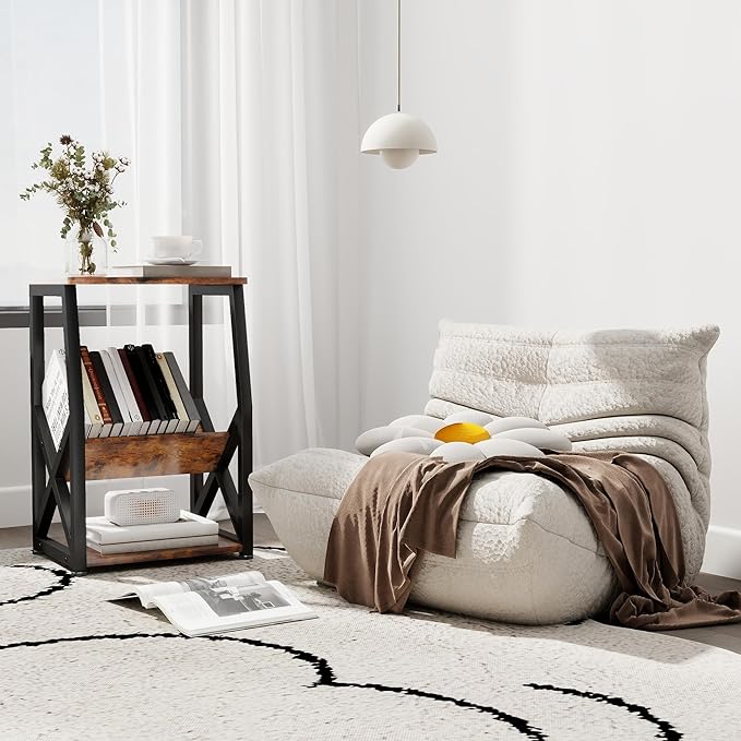 ALISENED Side Table, 3 Tier Narrow End Table - Image 2