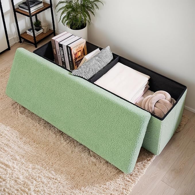 43 Inches Storage Ottoman Bench - Image 7