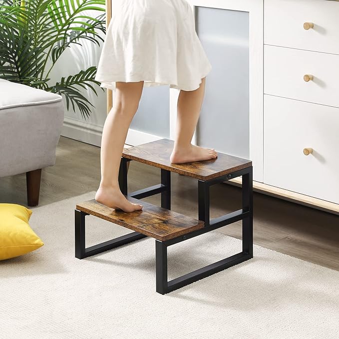 IBUYKE 2-Step Wooden Step Stools - Image 4