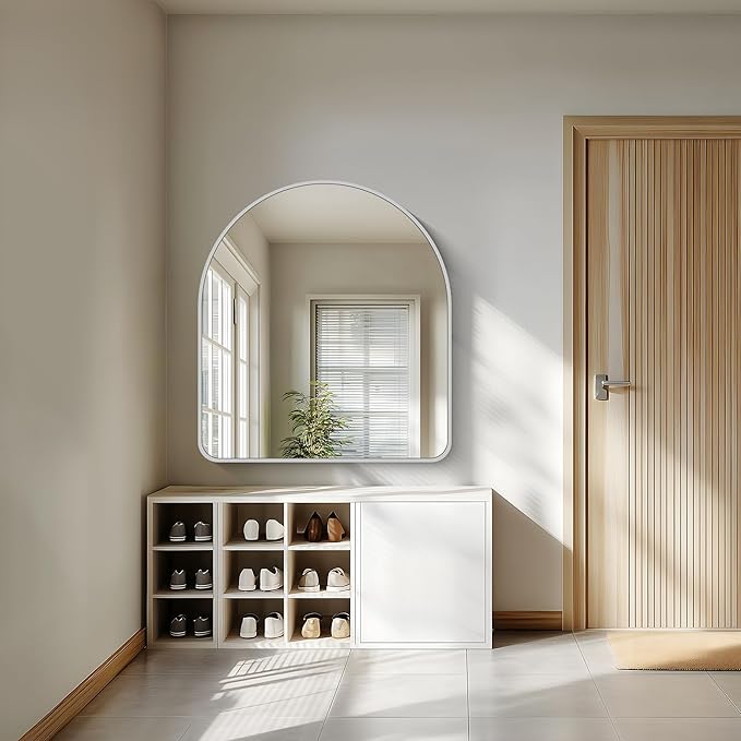 FORBATH Large Arched Wall Mirror 40x36 Inch, Arched Mirror - Image 3