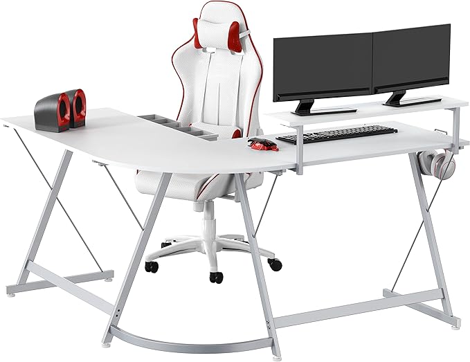 SHW 51 x 51 Inches Vista L-Shaped Desk - Image 7