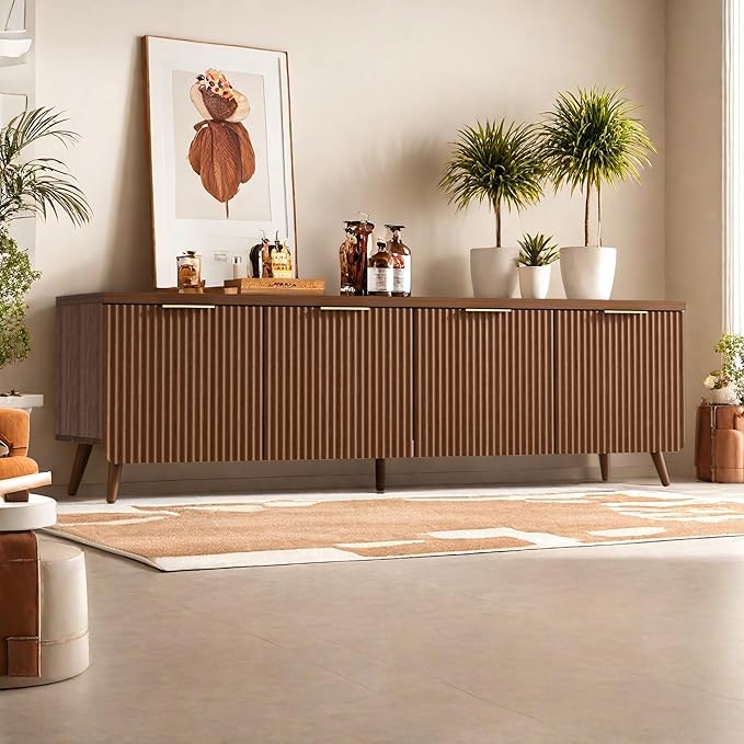 TV Stand for Up to 60" TVs, Modern Entertainment Center - Image 8