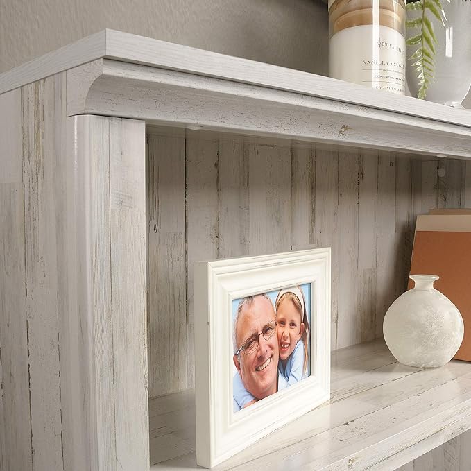 Sauder 3 Tier Book Shelf Wooden Bookcase Multipurpose Bookshelf - Image 8