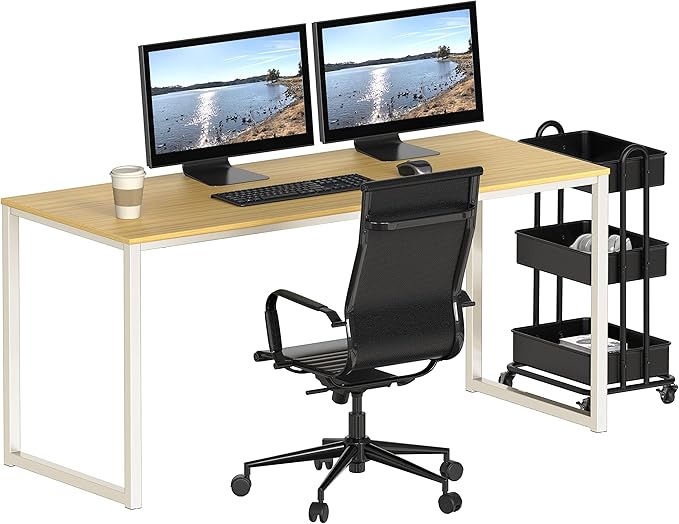 SHW Mission 55-Inch Home Office Computer Desk - Image 5