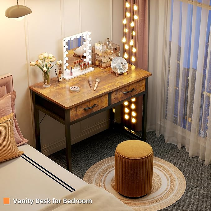 Small Desk with Fabric Drawers- - Image 9