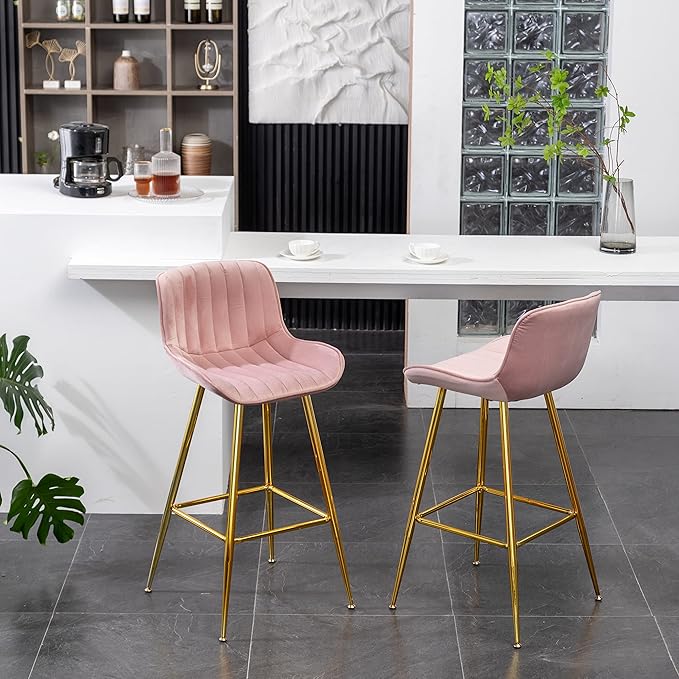 Sidanli 29 Inch Bar Stools Set of 2, Upholstered Barstools - Image 3
