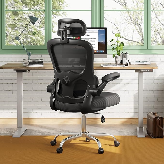 DEVAISE Office Chair, Breathable Black Mesh Elegance - Image 2