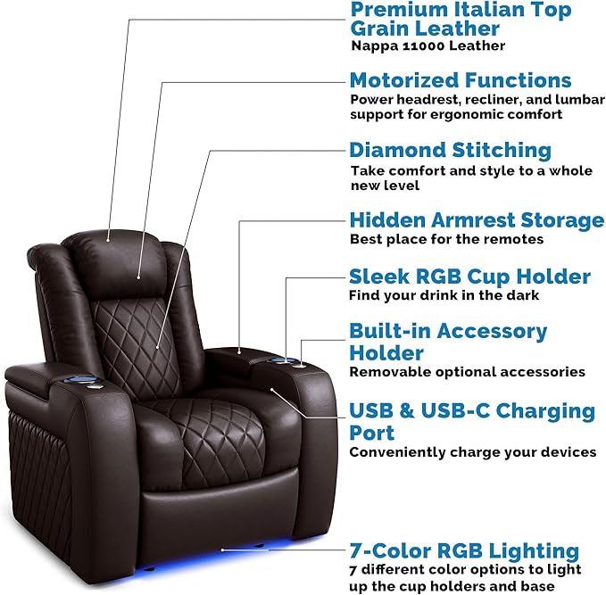 Valencia Tuscany Home Theater Seat - Image 4