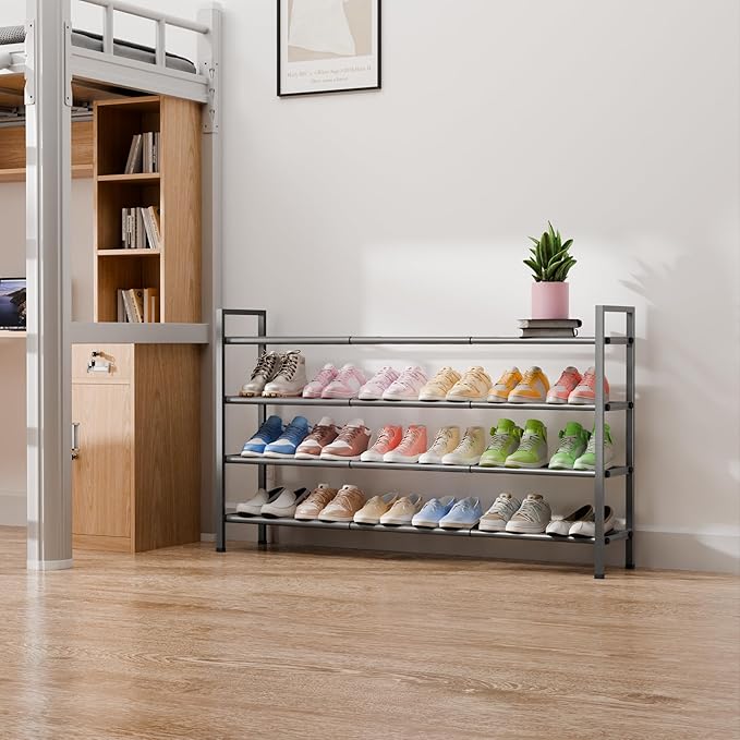 Bumusty 4-Tier Long Expandable Shoe Rack - Image 4