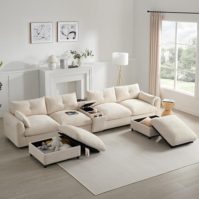 Merax 142'' Modular Sectional Sofa Set - Image 3