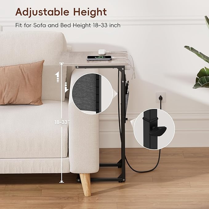 VAGUSICC C Shaped End Table - Image 5