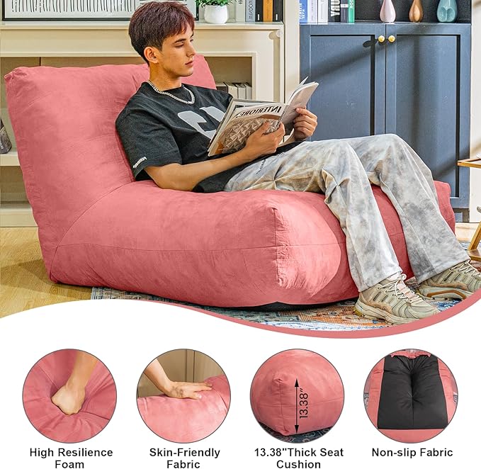 Bean Bag Chair Lazy Bean Bag Sofa, Floor Beanbag Chairs - Image 4