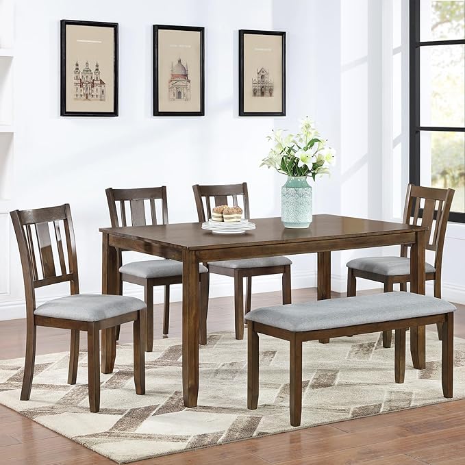 KEIKI 6-Piece Standard Height Dining Table Set by Unknown