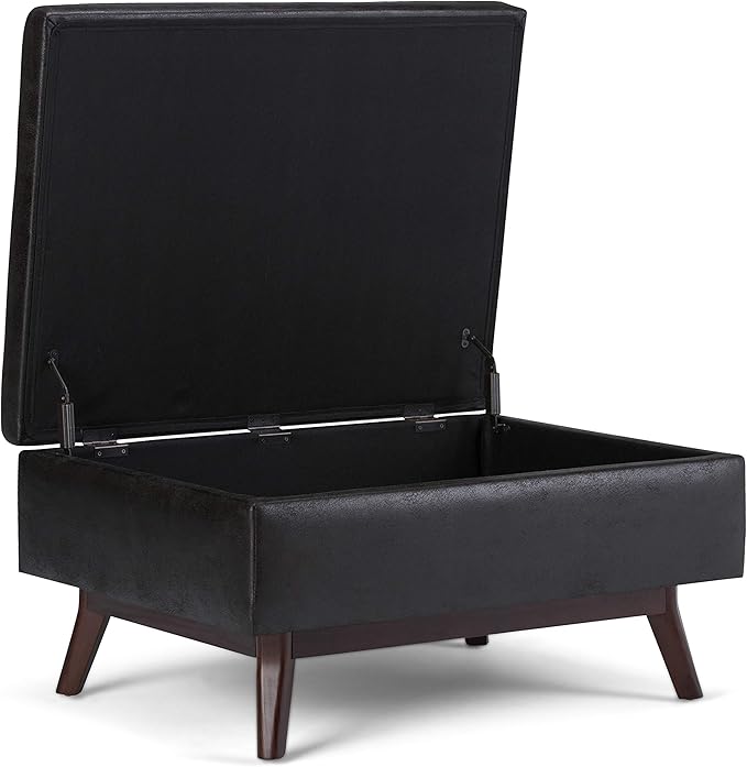 SIMPLIHOME Owen 34 inch Wide Mid Century Modern Rectangle Coffee Table Storage - Image 4