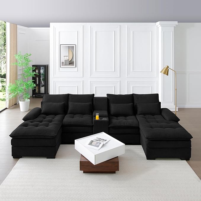 130" U-Shaped Sectional Sofa - Image 3