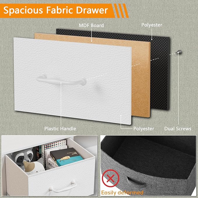Furnulem Dresser for Bedroom, Wide Chest - Image 6
