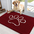 OLANLY Door Mat for Muddy Dog Paws 36x24, Ultra Absorbent Chenille Mud Doormat by OLANLY