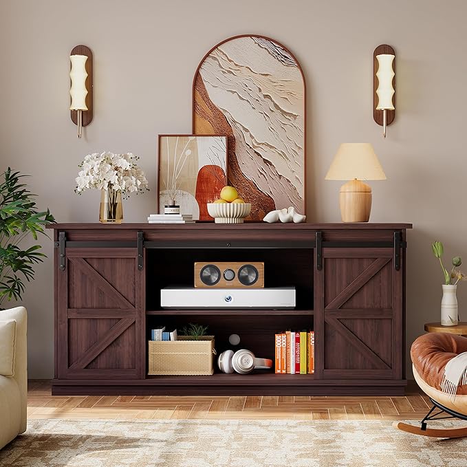 YESHOMY TV Stand for Televisions up to 65 Inchs, - Image 3