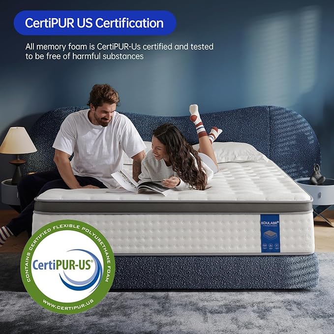 Twin Mattress, 10 Inch Twin Size Mattresses in a Box, Memory Foam Hybrid - Image 2