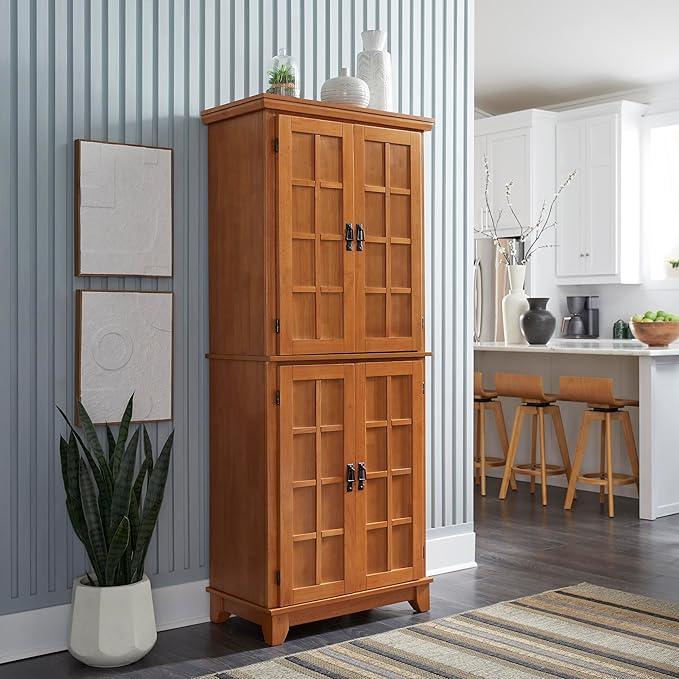 Homestyles Arts & Crafts Cottage Oak Pantry - Image 2