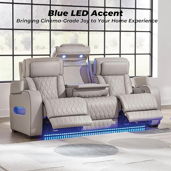 Signature Design by Ashley Boyington Contemporary Leather Match Power Reclining - Image 13