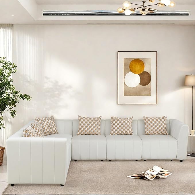Sectional Couches for Living Room, Loveseat Sofa Comfy Cloud Couch by GlasFlength