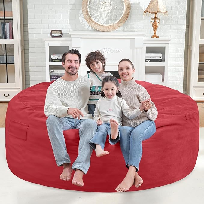 6FT Bean Bag Chair, Large Bean Bag Chairs - Image 2