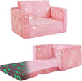 Toddler Chair Comfy, 2-in-1 Soft Toddler Couch Fold Out by inhand