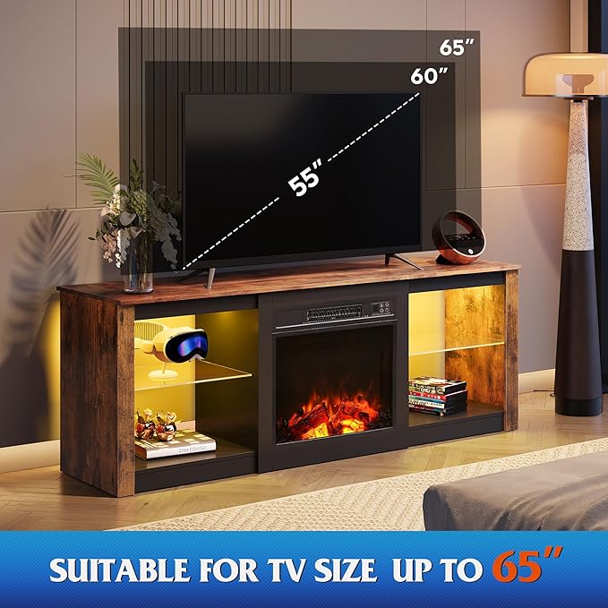WLIVE 58 Inches Fireplace TV Stand - Image 2