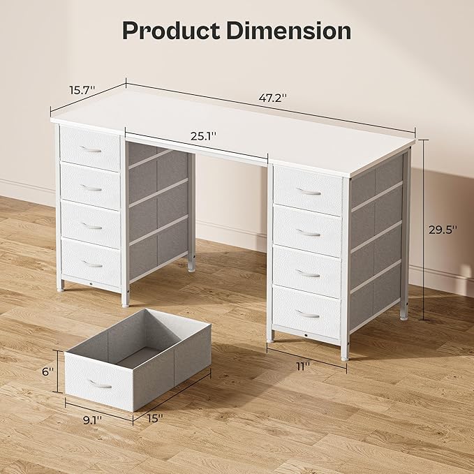 Huuger 47 Inch Vanity Desk - Image 2