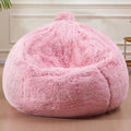 Fluffy Bean Bag for Stuffed Animals Storage, Faux Fur Washable Bean Bag Chair by Unknown