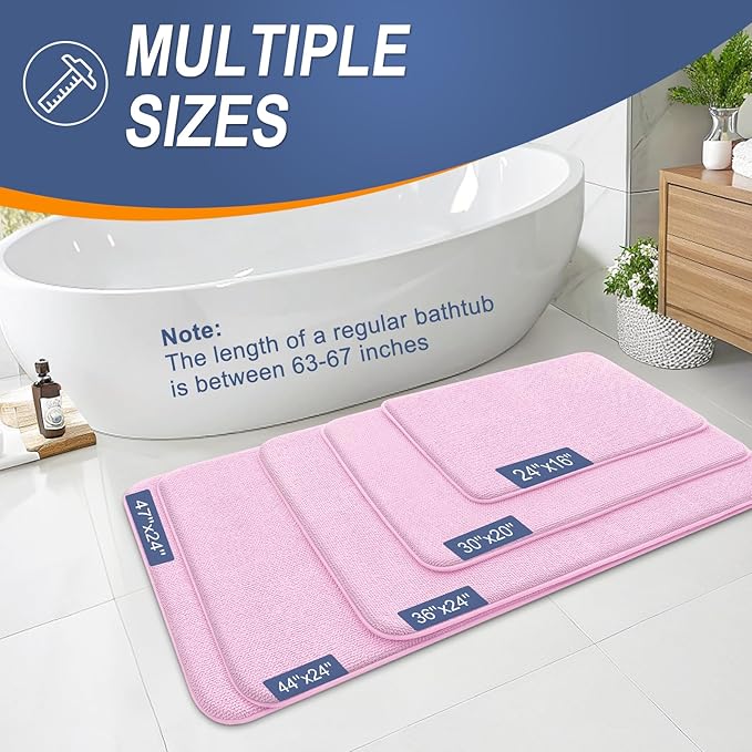 OLANLY Thick Memory Foam Bath Mat Rug 30x20, Extra Soft Absorbent Bathroom Rug - Image 5