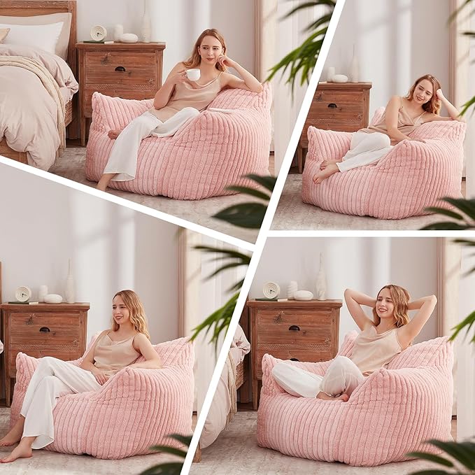 Giant Bean Bag Chairs for Adults Teens, Large Bean Bag Sofa Chairs - Image 5