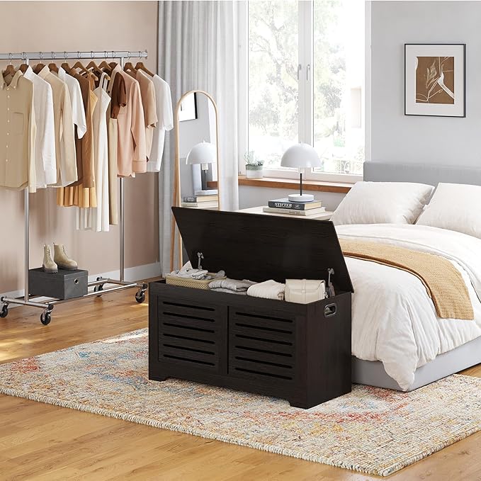 DINZI LVJ Storage Chest, Flip-Top Wooden Toy Box - Image 4