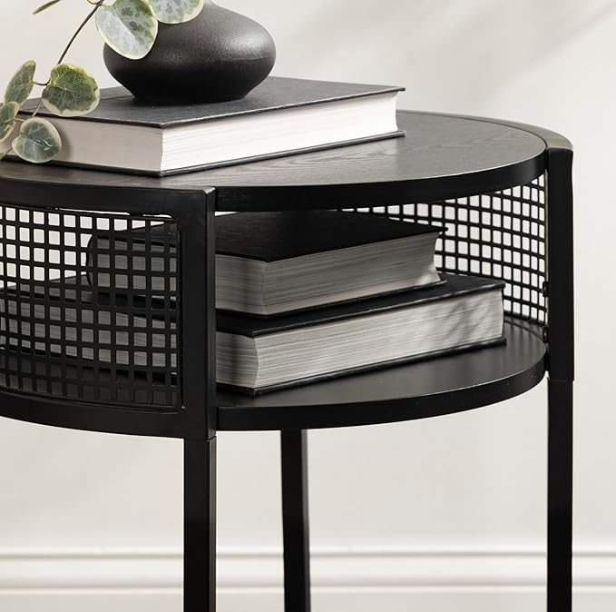 Kate and Laurel Urso Modern Tiered Round Side Table, Transitional Two-Tier - Image 4