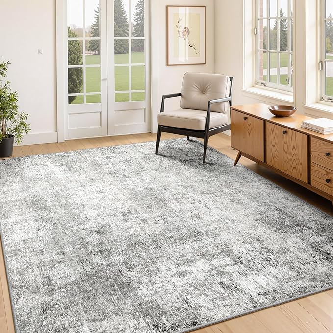 Washable Area Rugs 3'x5' Non-Slip Modern Abstract Soft - Image 2