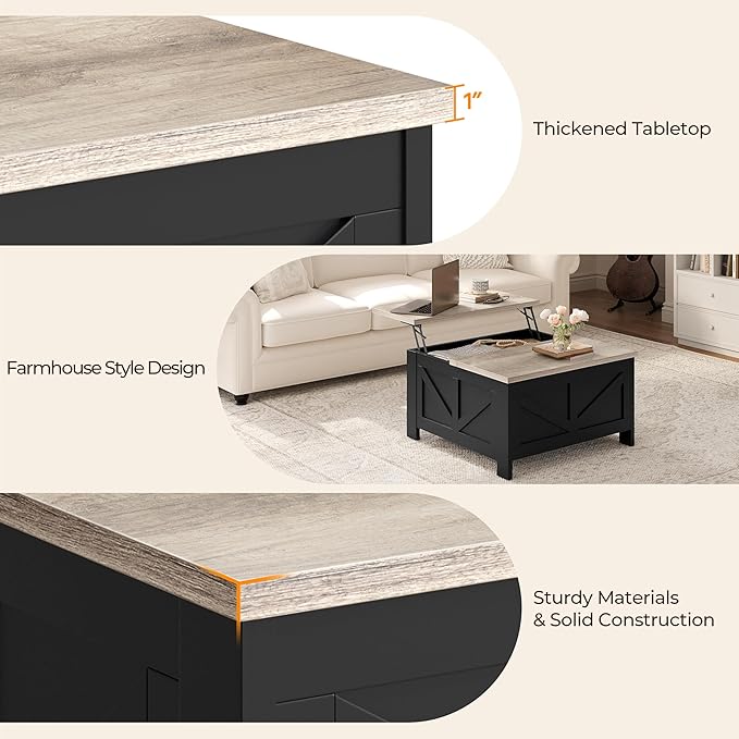 Yaheetech Lift Top Coffee Table - Image 8