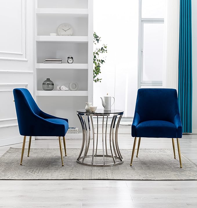 Velvet Dining Chairs, Furniture Collection Modern Contemporary Upholstered - Image 5