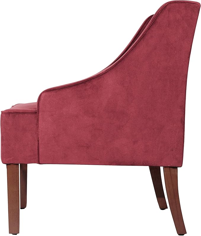 HomePop Swoop Arm Living-Room-Chairs, Dark Tan Velvet - Image 7