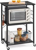 VASAGLE Kitchen Shelf on Wheels, Serving Cart by VASAGLEbySONGMICSHOME